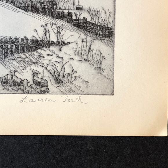 Lauren Ford "The Nativity" 1930s Art Print Treasury Collection Sketch Vintage - Picture 3 of 13